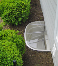 basement egress window well in Rome
