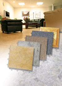 Basement Flooring in a home in Liverpool, New York