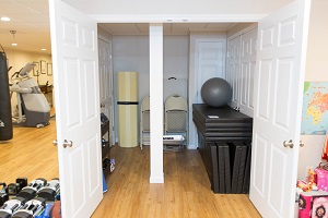 TBF finished basement with home gym in Syracuse