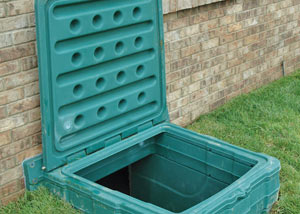lockable crawl space access door installed in Utica