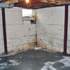 Rusted, corroded i-beams found with a failing foundation in a Baldwinsville home.