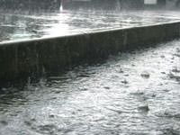 Heavy rains in a downpour in Cortland.
