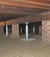 crawl space jack posts installed in New York