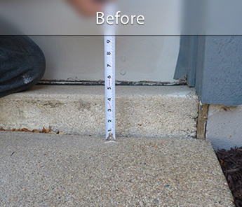 Walkway sinking & settlement in NY