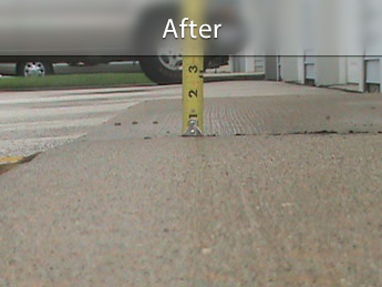 Repairing driveway with concrete leveling in NY
