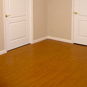 Faux hardwood floor