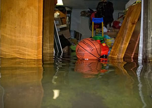 Flooded basement in Syracuse